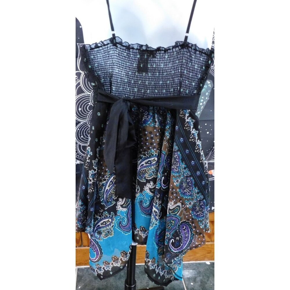 Pinky Vintage Paisley Boho Fairy Handkerchief Hem Top - Picture 2 of 9